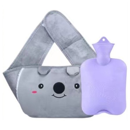 [NT] Söt Varmvattenflaska Kroppsvärmedyna Flaskor Handvärmare med Överdrag för att Värma Mage Midja 1