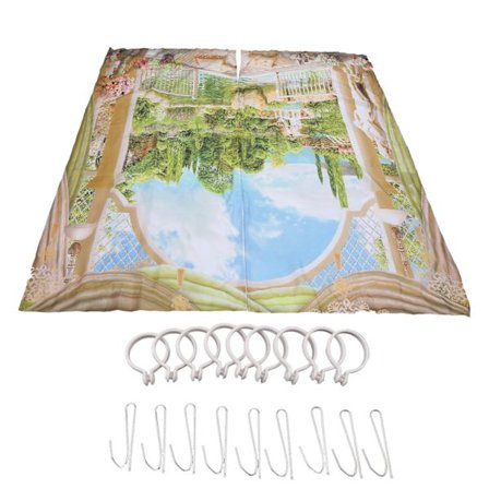 Maalaisromanttiset verhot, koristeelliset polyesteriverhot olohuoneeseen ja makuuhuoneeseen