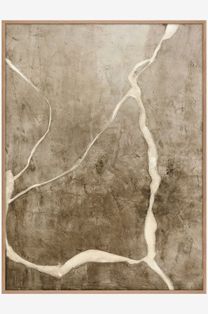 Malerifabrikken - Design Painting / Vibranium / 90x120 Cm / Eik ramme - Brun - Bilder & skilt - 90X120 - Fra Homeroom