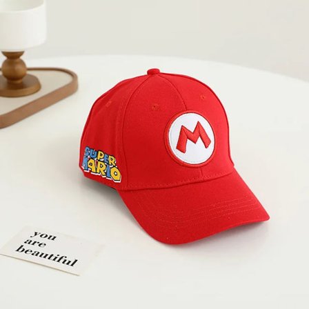 Doitbest 2024 Barn Baseball Cap Sommar Hip Hop Mario Tecknad Höst Barn Sol Hattar Pojkar Flickor Kepsar Snapback Gorras Peaked Hat