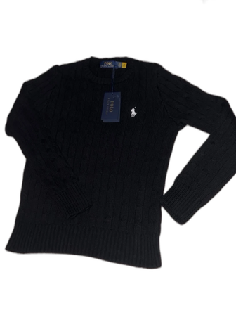 Svart stickad tröja från Polo Ralph Lauren