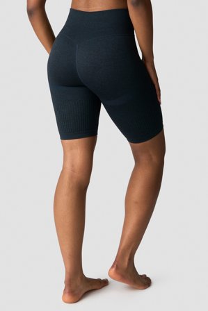 ICANIWILL - Soft Seamless Biker Shorts Wmn Navy Melange - Dame - ICIW
