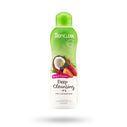 Tropiclean - TropiClean Shampoo Deep Cleaning Berry Coconut 355ml - Pälsvård- För stora hundar
