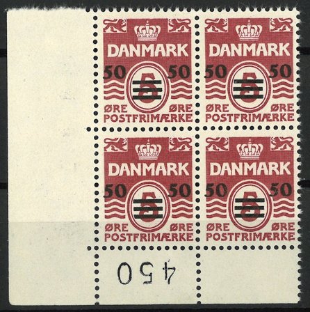 Færøerne - Marginal 4-blok AFA 5A - Postfrisk