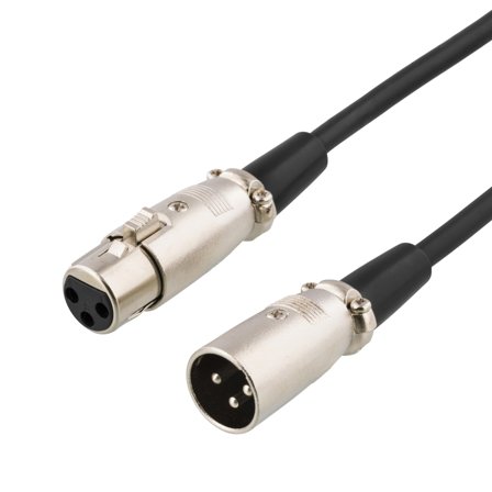 Deltaco XLR-kabel, 3-pin, han - hun 5m
