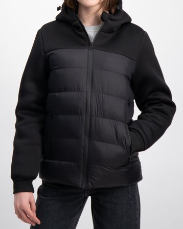 RYVLS Hybrid Jacket Noir Vestes Fille - Kids Brand Store