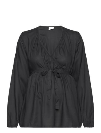 Mlmercy Tess L/S Wo Top 2F A. Mamalicious Black