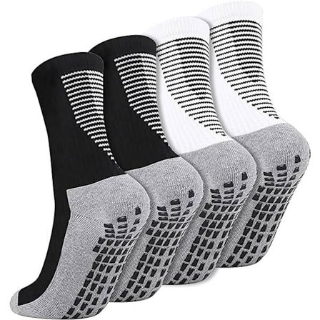 2 par Anti-Slip Sports Sokker, Gummi Greb Fodbold Sokker Mænds Sports Sokker
