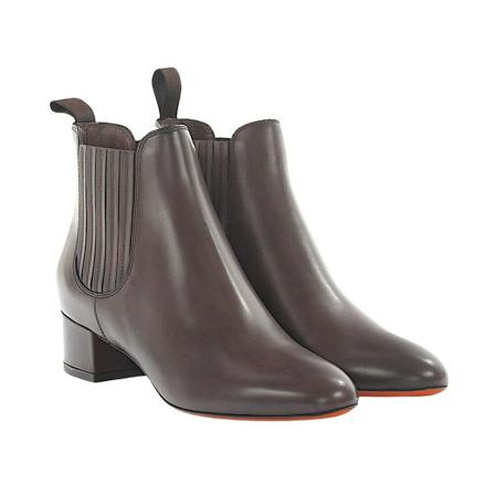 Santoni, Ankle sets smooth leather veal leather Brązowy, Kobieta, Rozmiar: 36 EU