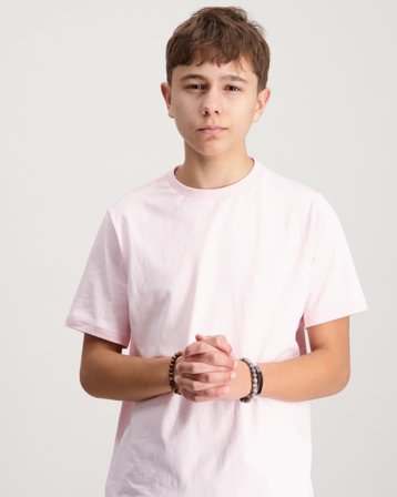 Zeke Essential Regular Tee Rosa T-shirts Dreng - Kids Brand Store