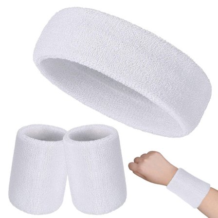 3 kappaleen setti Pääpanta Rannekkeet Urheilurannekkeet Puuvillainen Hikinauha urheiluun