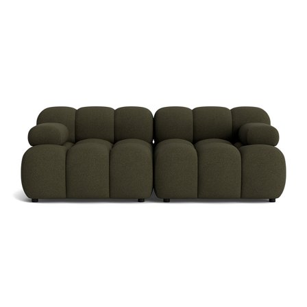 Puffy 2 personers sofa - Loop Grøn - 190x95x64 - Sofa, 2 personers sofa