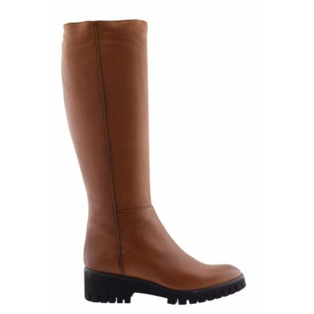 Lamica Frida Dames Laarzen Lang Cognac , Bruin , Dames , Maat: 40 EU