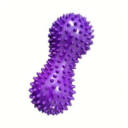 Jordnøddemassagebold til skuldre, nakke og ryg Yogabold Træningsbold Lilla