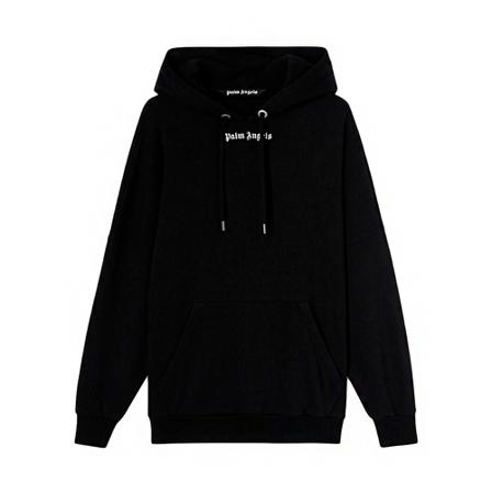 Palm Angels, Classic Logo Hoodie Czarny, Mężczyzna, Rozmiar: L