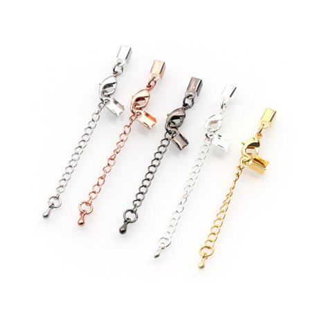 Forlænger kæder Læder ledning End Clasps Connectors