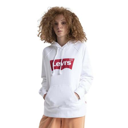 Levi's Bluza Graphic Sport , Wit , Dames , Maat: L Hoodies & Sweatvesten