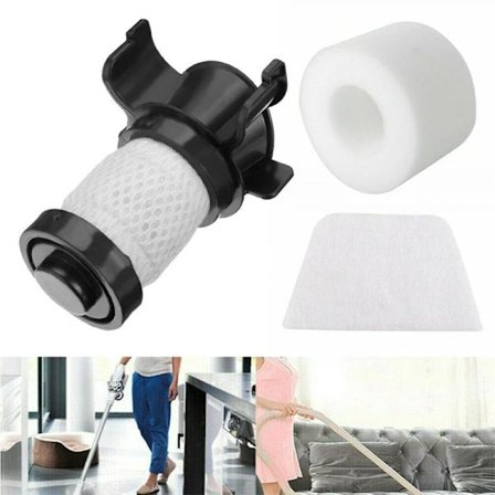 3-delt filtersett for Shark DuoClean trådløs håndholdt støvsuger, reservedel for rengjøringsverktøy