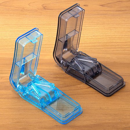 2 stk. pilledeler til små piller, tabletdeler med bladgaranti