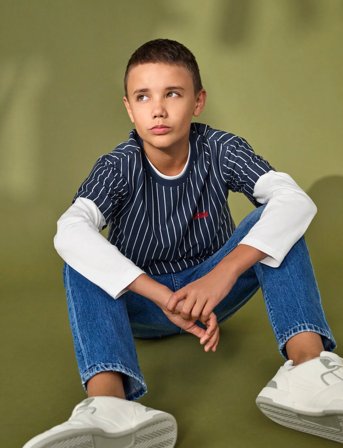 ONLY & SONS Osjfred Life Loose Ls Tee Jrs Noos - White - 134-140