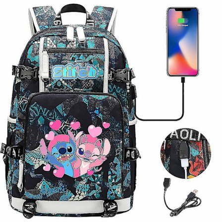 Sting Drenge Pige Børn Skole Tasker Usb Stor Kapacitet Teenagere Studerende Skoletasker Kvinder Mænd Laptop Rejse Rygsæk