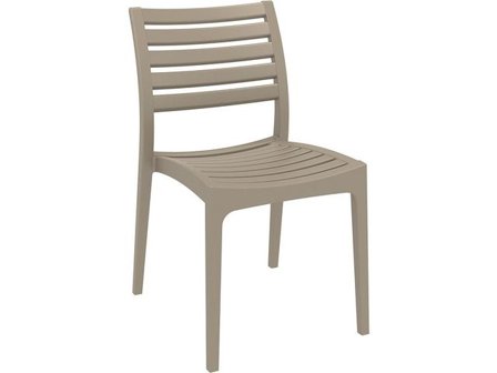 Stol SIESTA Ares stapelbar taupe - Lyreco - Kontorsmöbler och inredning - Utemöbler - Stolar och fåtöljer