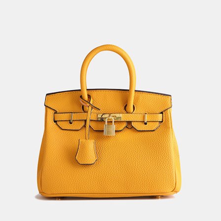 Moderigtig lychee-mønstret klassisk platin taske dametaske high-end stor kapacitet skulder crossbody håndtaske 30cm