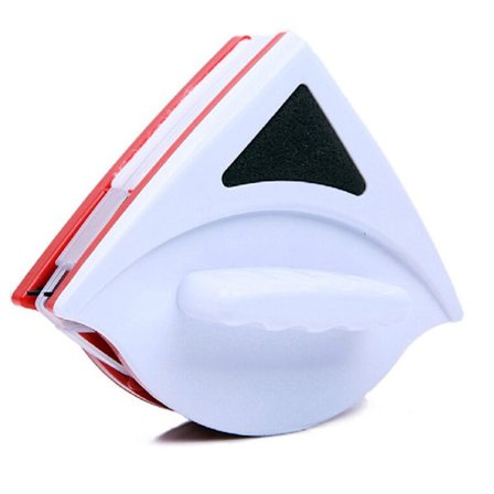 Magnetisk vinduesrenser, dobbeltsidet, til vinduer 15-24 mm tykke, professionel kvalitet, indeholder 6 svampe, 4 viskerblade og 12 svamperegulatorer