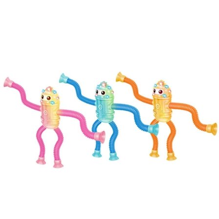 Teleskopisk Pop Tube Toy Spring Tube Toy STYLEB-MED LAMPA
