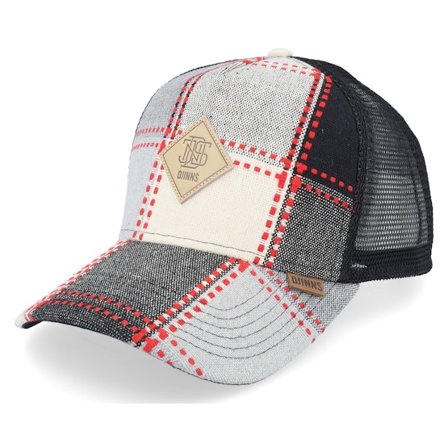Djinns - Beige trucker Cappellino - Embocheck/Black Trucker @ Hatstore