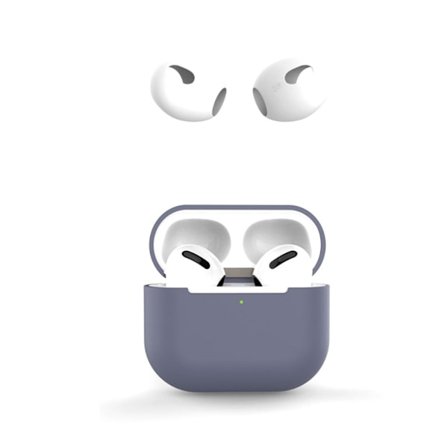 AirPods 3 silikonikotelo korvasuojuksilla - Violetti