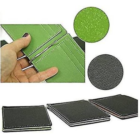 Smal Pengklämma Plånbok Kreditkort ID-hållare Tvåfaldig Herr