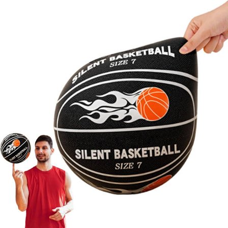 ING Glat Basketball - Støjsvag Basketball Størrelse 7 - Skum Basketball - Indendørs Basketball