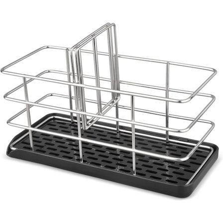 Kjøkkenvask Svamp Holder, Kjøkken Svamp Holder Oppbevaring, Kjøkken Organizer for Rustfritt Stål Installasjon, Sugkopp Vask Svamp Holder med Samle 