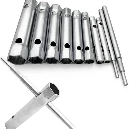 Sarja 10 putkiholkkia 6-22 mm, putkiholkit, sytytystulpan avaimet ruuvaamiseen