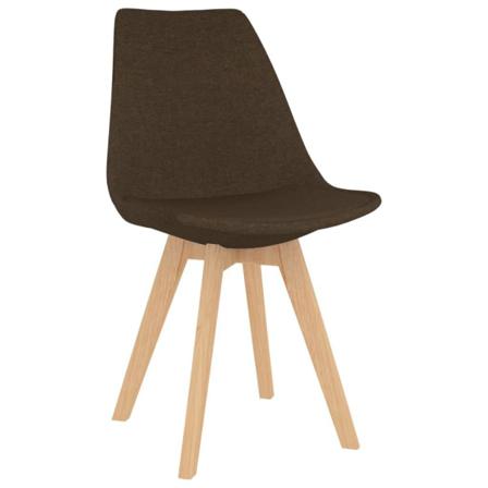 Vidaxl Matstolar 2 St Brun Tyg Brun
