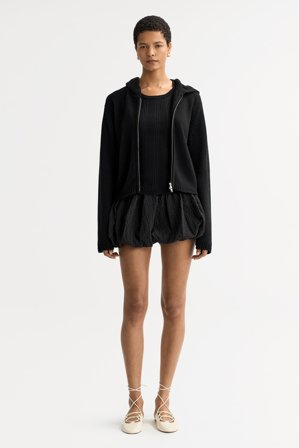 Soft Goat - Chunky hoodie - Cashmere hoodie - S - Black