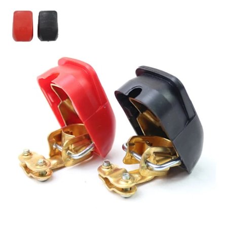 1 par positiv negativ elektrode hurtigudløser løfte-af stik klemmer bilbatteri terminaler biltilbehør