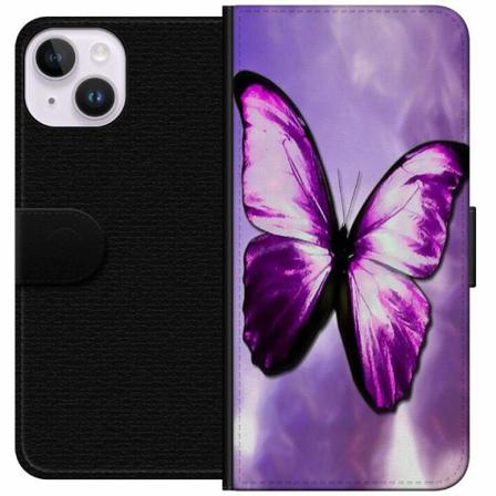Apple Iphone 14 Plånboksfodral Fjäril