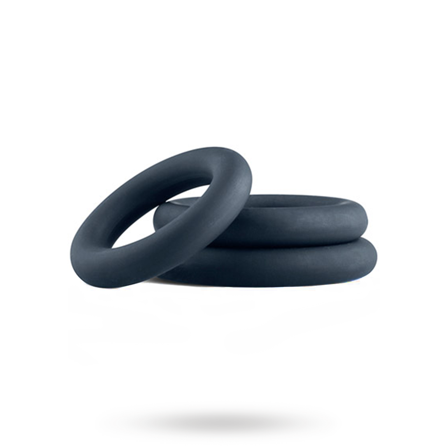 Boners 3-Piece Cock Ring Set Grey - Vuxen.dk: For ham