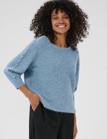 Kaffe Kabetty Pullover - Blue - S