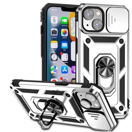 iPhone 14 - Extra Skyddande ARMOR Skal med 360° Ringhållare