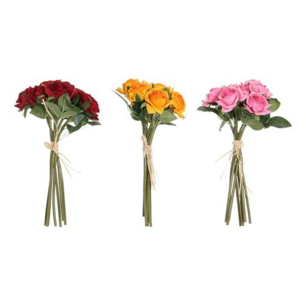 Dekorativa Blommor Dkd Home Decor Tyg Polyetylen (3 Pcs) (18 X 1