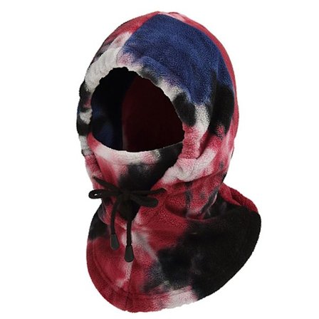 Ren rød sykkel Balaclava Tie Dye Snøring Hold Varme Utendørs H