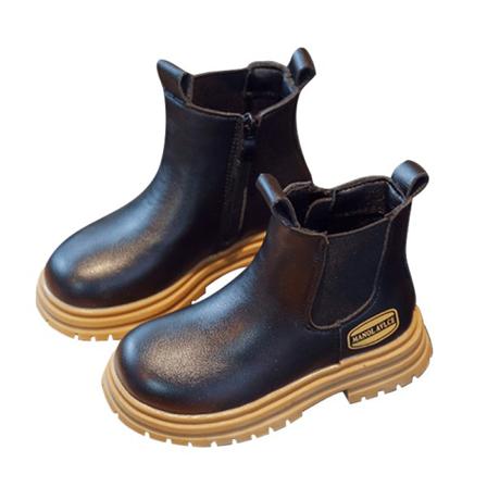 Barn Elastiska Chelsea Boots Vattentät Sido Dragkedja Ankel Boot