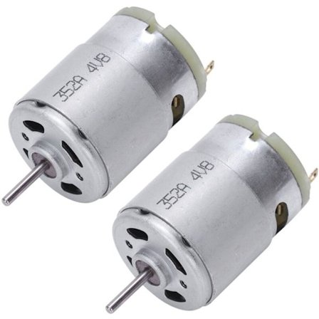 2X RS380 DC 1.5-18V 30000RPM Mini 38x28mm Motor för RC Modell DIY, Silver