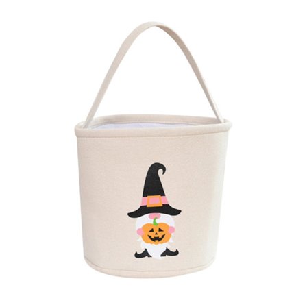 Halloween Godispåse Pumpa Godis Hink Barn Handkorg Halloween Dekoration