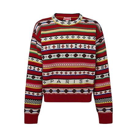 Kenzo, Round-neck Knitwear Rood, Dames, Maat:M