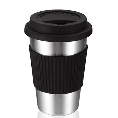 300 ml rustfri stål vakuumisoleret tumbler kop med låg kaffekrus isoleret rejsekrus til kaffe øl hold drikke rygende varme eller iskold