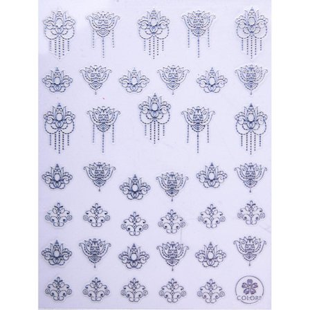 Vattendekaler - CB-174 Silver - För naglar